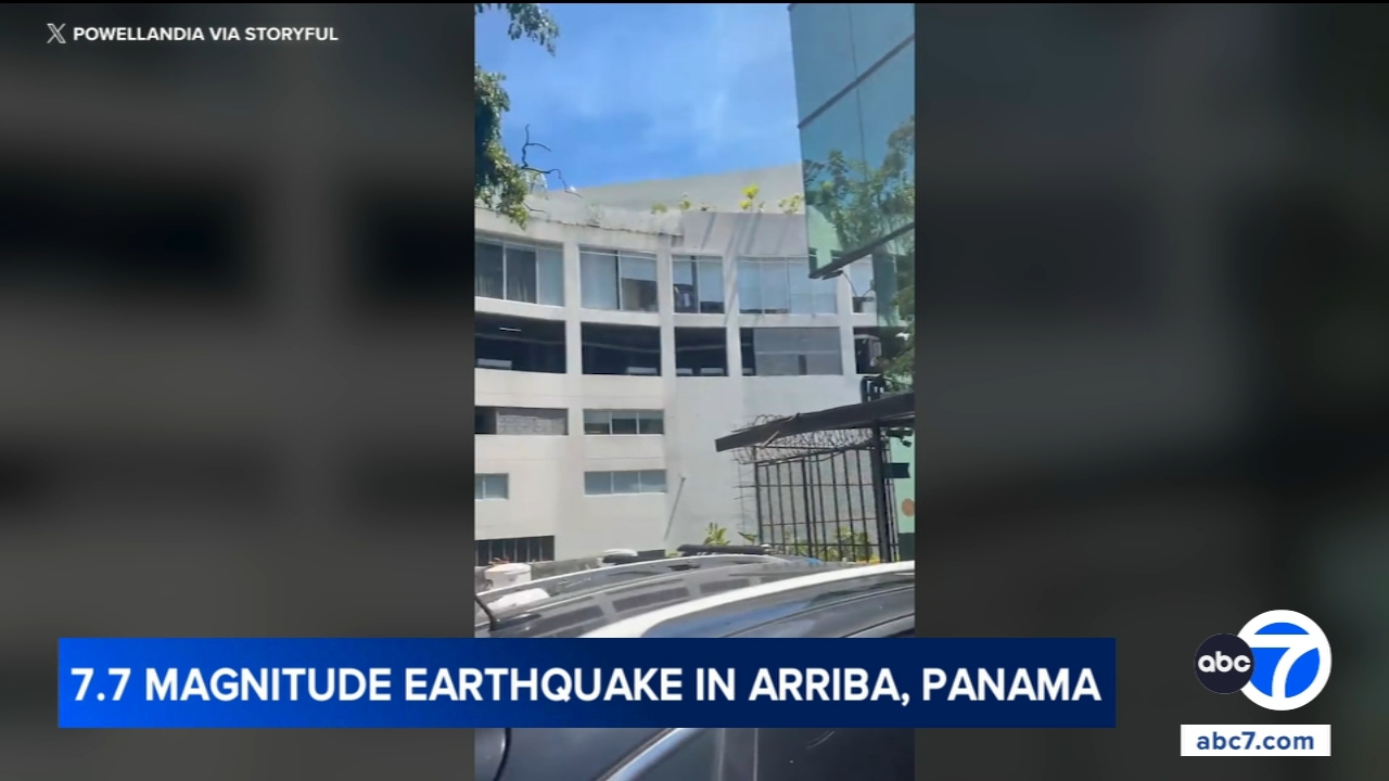Panama earthquake: Tsunami threat after magnitude 7.7 earthquake and 6.6 aftershock rock region, USGS reports
       — ABC 7 Bay Area