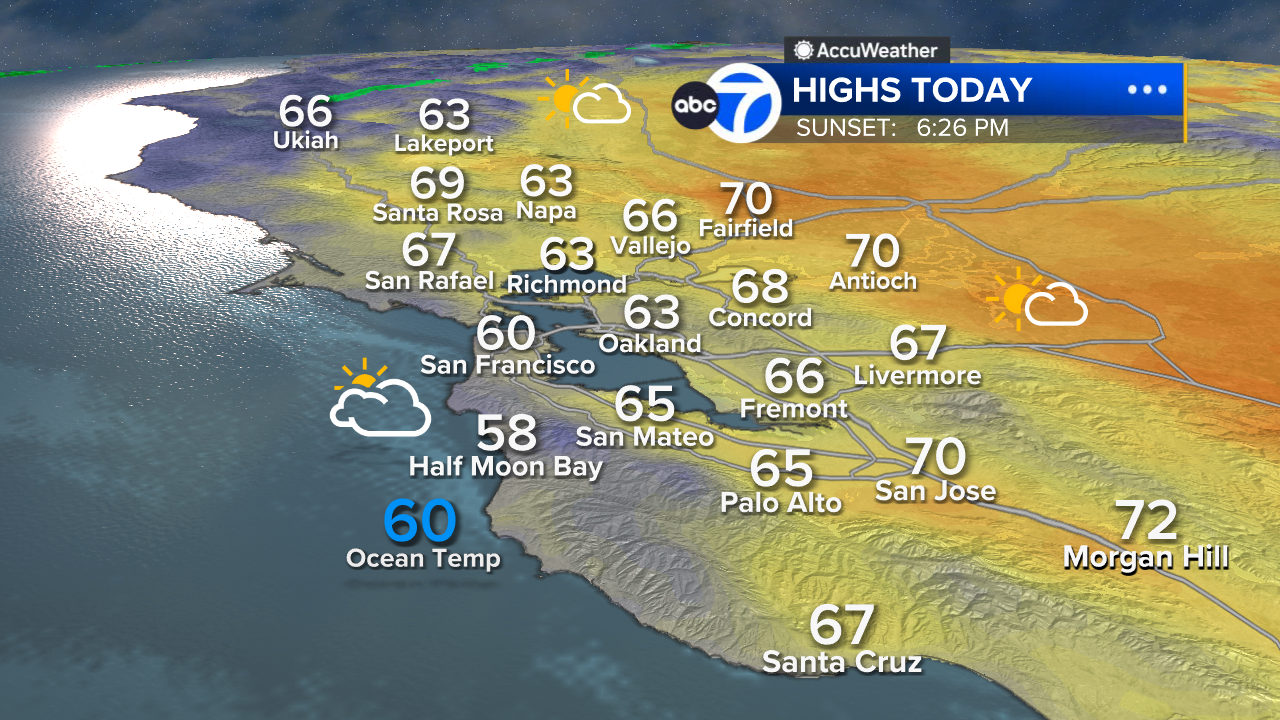 AccuWeather Forecast: Cooler temperatures arrive, 1st autumn rain Wednesday
— ABC 7 Bay Area, Orinda Community news