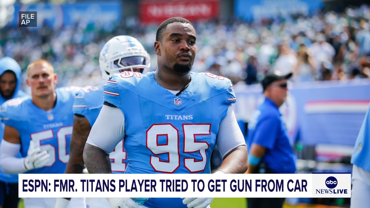 Jordan Elliott was released by Titans after pulling out gun in parking lot, coach Robert Saleh says
— ABC 7 Bay Area, Orinda Sports news