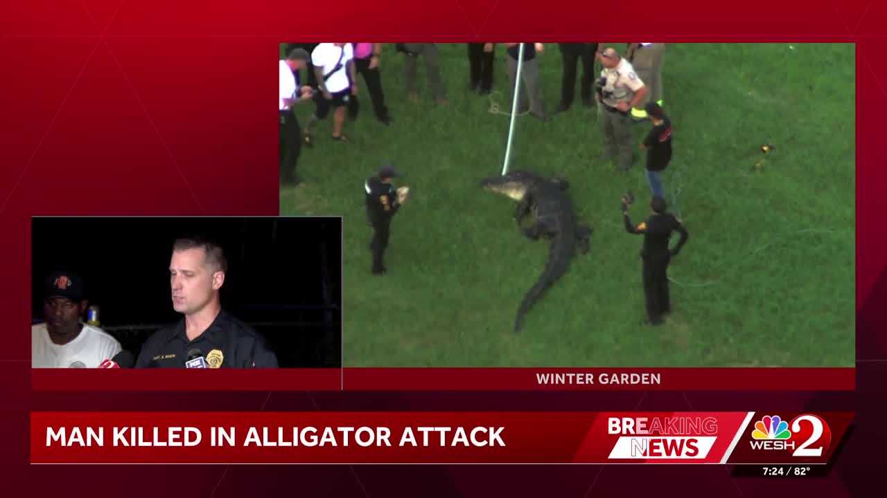 Alligator attacks, kills man who was fishing in Winter Garden, police say — WESH 2 Orlando, Orinda Community news