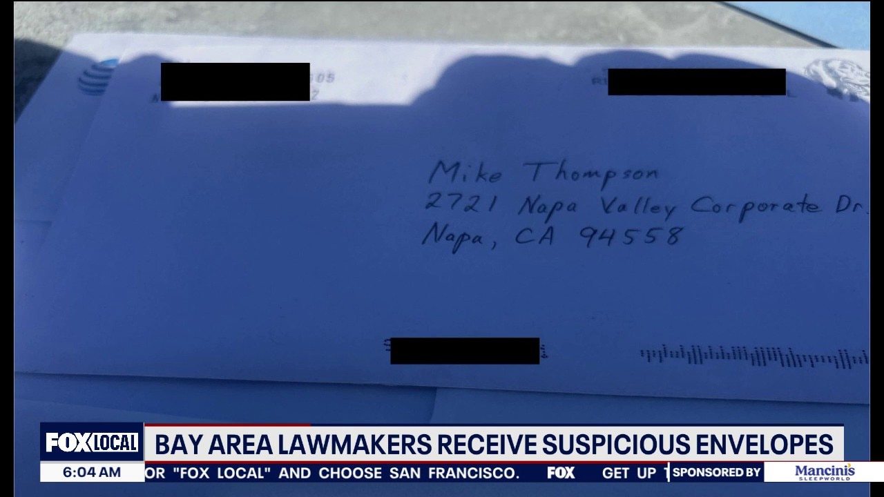 Bay Area lawmakers receive suspicious envelopes — KTVU FOX 2 Bay Area, Orinda Community news