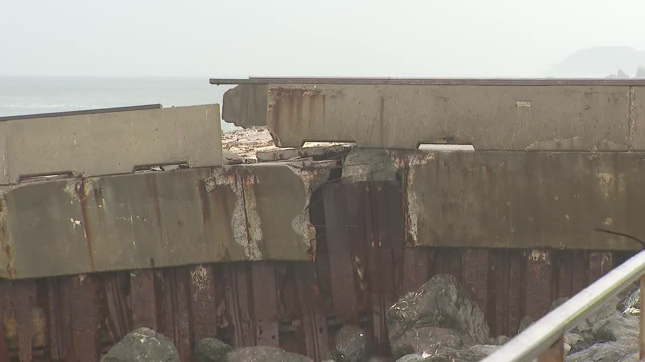 Crews begin to repair crumbling Pacifica Pier — KTVU FOX 2 Bay Area, Orinda Community news
